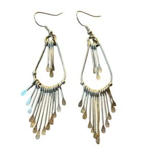 Elegant Silvery Dangle Earrings